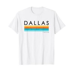 Dallas Tx Texas Usa Retro Design T Shirt